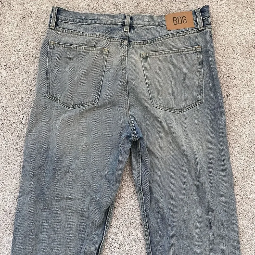 BDG Slacker Fit Wide Leg Relaxed Denim Jeans Mens 36x32 Urban Outfitters Skater